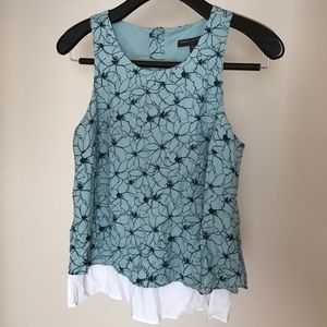 Banana Republic floral layered tank